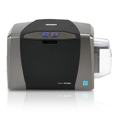 Fargo DTC1250e ID Card Printer with Magnetic Stripe & Omnikey 5121/5125 Encoders - Single-Sided - DISCONTINUED
