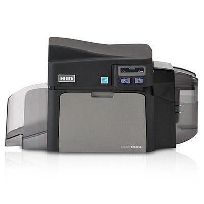 Fargo DTC4250e ID Card Printer with Magnetic Stripe & Omnikey 5121/5125 Encoders - Single-Sided - DISCONTINUED